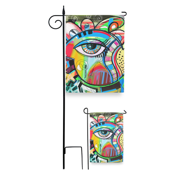Abstract Eye Painting Garden Flag - PARENT/MAIN