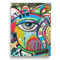 Abstract Eye Painting Garden Flags - Large - Double Sided - BACK