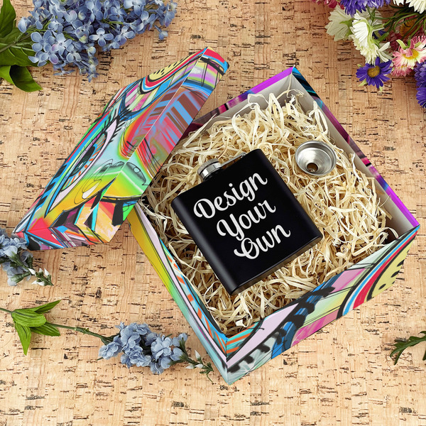 Abstract Eye Painting Gift Boxes with Lid - Canvas Wrapped - Large - In Context