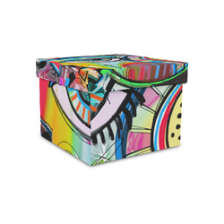 Abstract Eye Painting Gift Box with Lid - Canvas Wrapped - Small