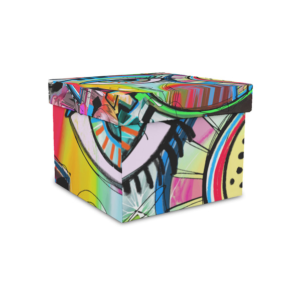 Custom Abstract Eye Painting Gift Box with Lid - Canvas Wrapped - Small