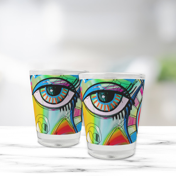 Abstract Eye Painting Glass Shot Glass - Standard - LIFESTYLE