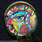 Abstract Eye Painting Golf Ball Marker Hat Clip - Gold - Close Up