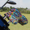 Abstract Eye Painting Golf Club Cover - Set of 9 - On Clubs