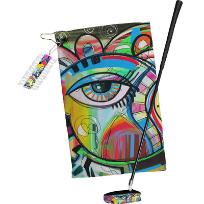 Abstract Eye Painting Golf Towel Gift Set