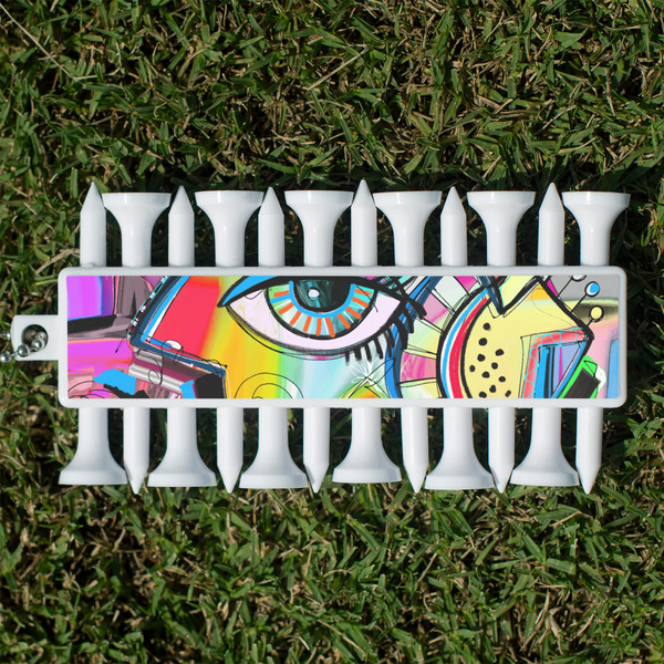 Custom Abstract Eye Painting Golf Tees & Ball Markers Set