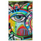 Abstract Eye Painting Golf Towel - Front (Large)