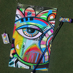 Abstract Eye Painting Golf Towel Gift Set