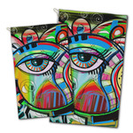 Abstract Eye Painting Golf Towel - Poly-Cotton Blend