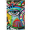 Abstract Eye Painting Golf Towel (Personalized) - APPROVAL (Small Full Print)
