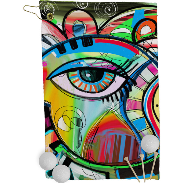 Abstract Eye Painting Golf Towel (Personalized)