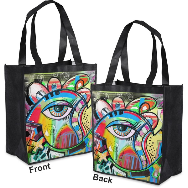Abstract Eye Painting Grocery Bag - Apvl