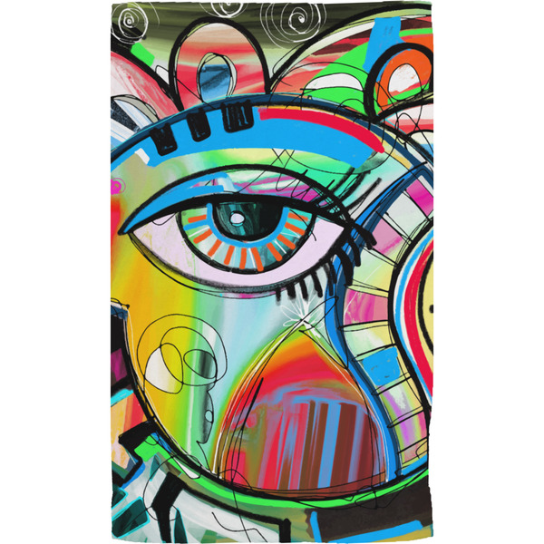 Abstract Eye Painting Hand Towel (Personalized) Full