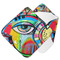 Abstract Eye Painting Hooded Baby Towel- Main