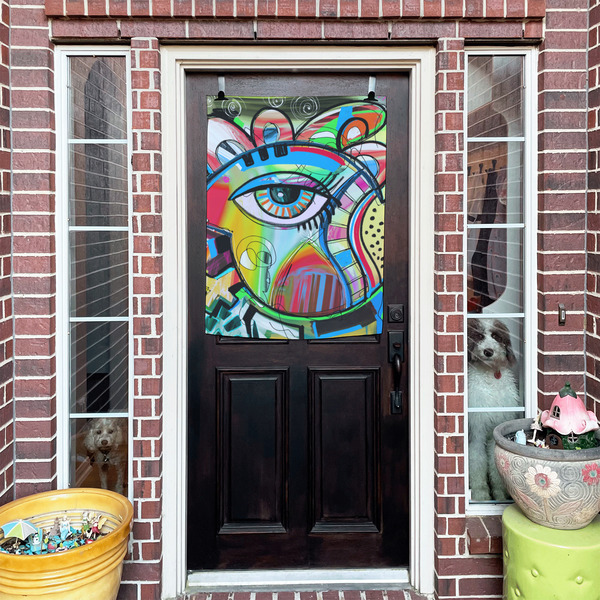 Abstract Eye Painting House Flags - Double Sided - (Over the door) LIFESTYLE