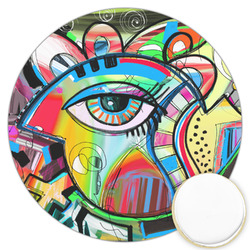 Abstract Eye Painting Printed Cookie Topper - 3.25"