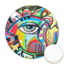 Abstract Eye Painting Printed Cookie Topper - 2.5"