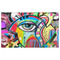 Abstract Eye Painting Indoor / Outdoor Rug - 3'x5' - Front Flat