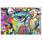 Abstract Eye Painting Indoor / Outdoor Rug - 4'x6' - Front Flat