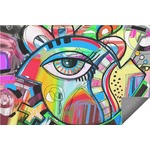 Abstract Eye Painting Indoor / Outdoor Rug - 3'x5'