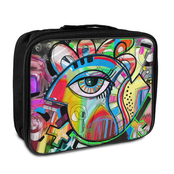 Custom Abstract Eye Painting Insulated Lunch Bag