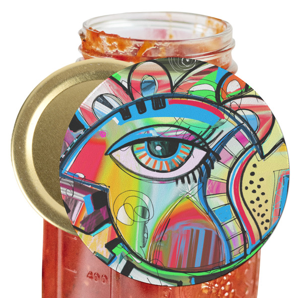 Custom Abstract Eye Painting Jar Opener