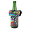 Abstract Eye Painting Jersey Bottle Cooler - ANGLE (on bottle)