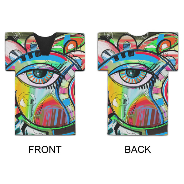 Abstract Eye Painting Jersey Bottle Cooler - APPROVAL