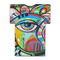 Abstract Eye Painting Jersey Bottle Cooler - BACK (flat)