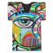 Abstract Eye Painting Jersey Bottle Cooler - FRONT (flat)