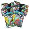 Abstract Eye Painting Jersey Bottle Cooler - Set of 4