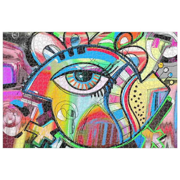 Custom Abstract Eye Painting 1014 pc Jigsaw Puzzle