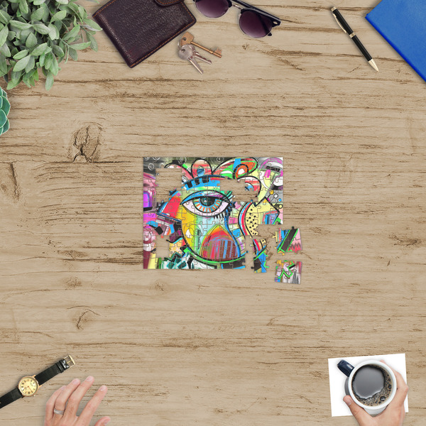 Abstract Eye Painting Jigsaw Puzzle 110 Piece - In Context