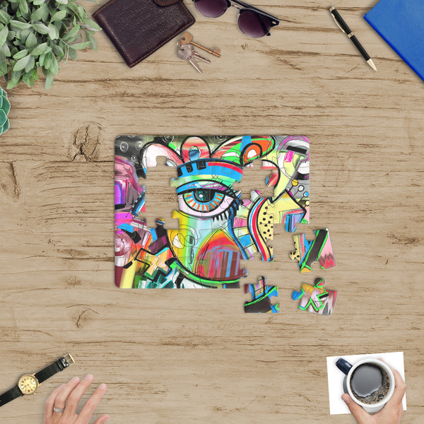 Abstract Eye Painting Jigsaw Puzzle 30 Piece - In Context