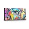 Abstract Eye Painting Key Hanger - Front View with Hooks