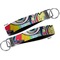Abstract Eye Painting Key-chain - Metal and Nylon - Front and Back