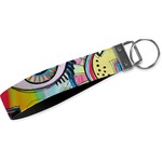 Abstract Eye Painting Webbing Keychain Fob - Large