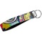 Abstract Eye Painting Webbing Keychain FOB with Metal