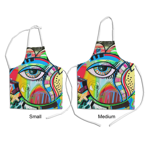 Abstract Eye Painting Kid's Aprons - Comparison