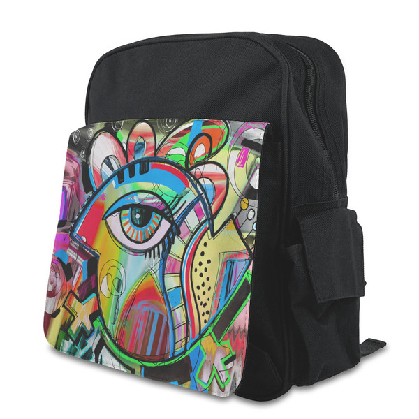 Custom Abstract Eye Painting Preschool Backpack