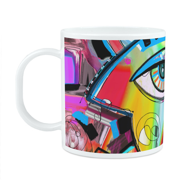 Custom Abstract Eye Painting Plastic Kids Mug