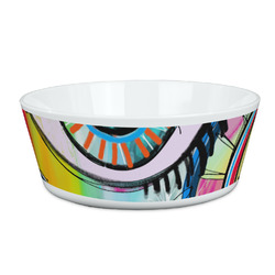 Abstract Eye Painting Kid's Bowl