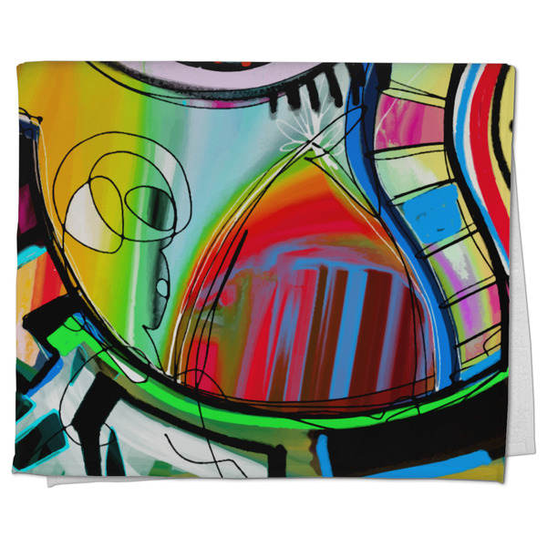 Custom Abstract Eye Painting Kitchen Towel - Poly Cotton