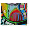 Abstract Eye Painting Kitchen Towel - Poly Cotton - Folded Half
