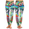 Abstract Eye Painting Ladies Leggings - Front and Back