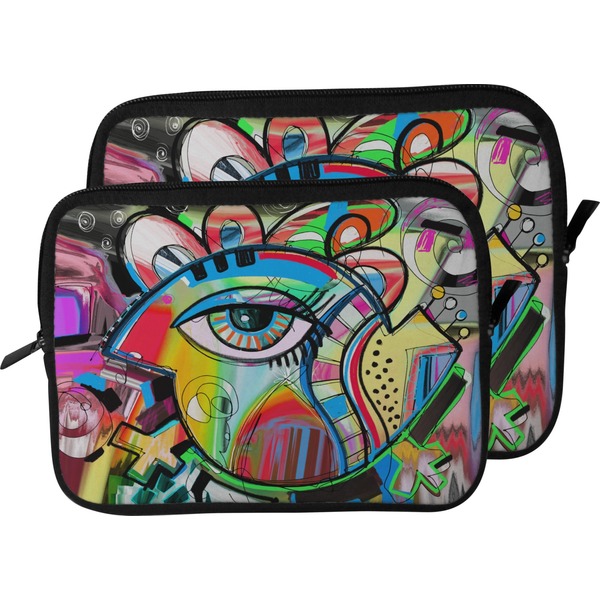 Abstract Eye Painting Laptop Sleeve (Size Comparison)