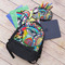 Abstract Eye Painting Large Backpack - Black - With Stuff