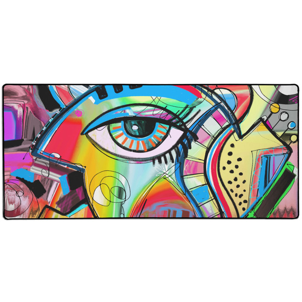 Custom Abstract Eye Painting 3XL Gaming Mouse Pad - 35" x 16"