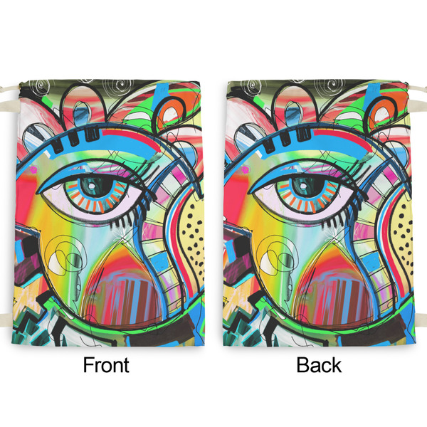 Abstract Eye Painting Large Laundry Bag - Front & Back View