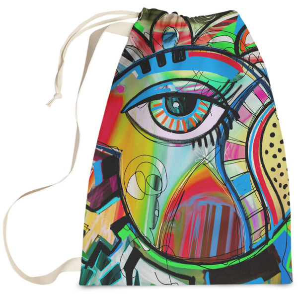 Custom Abstract Eye Painting Laundry Bag - Large